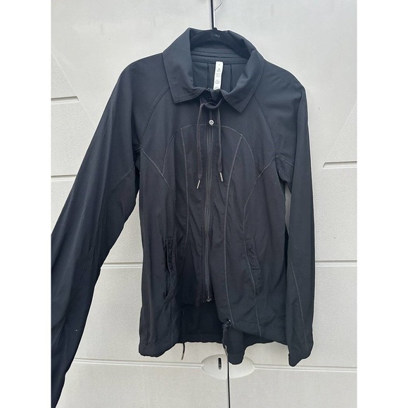 Lululemon Transition Studio Jacket Womens Sz 6 Black Swing Top Swift Pleated - Picture 3 of 15